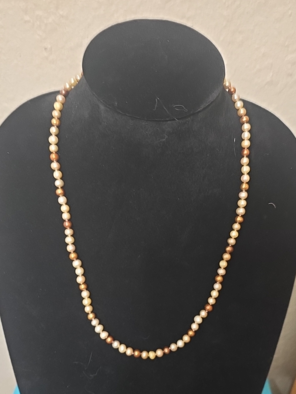 Vintage Multi-Tone Pearl Necklace - Women Jewelry